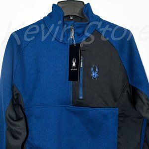Blue NWT Spyder Men’s Half (1/2) Zip Jacket